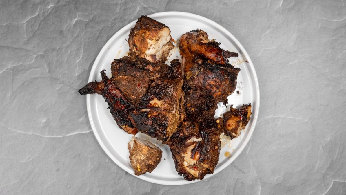 1/2 White Jerk Chicken.