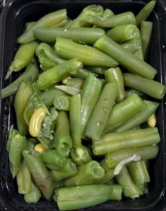 Tray of String Beans.